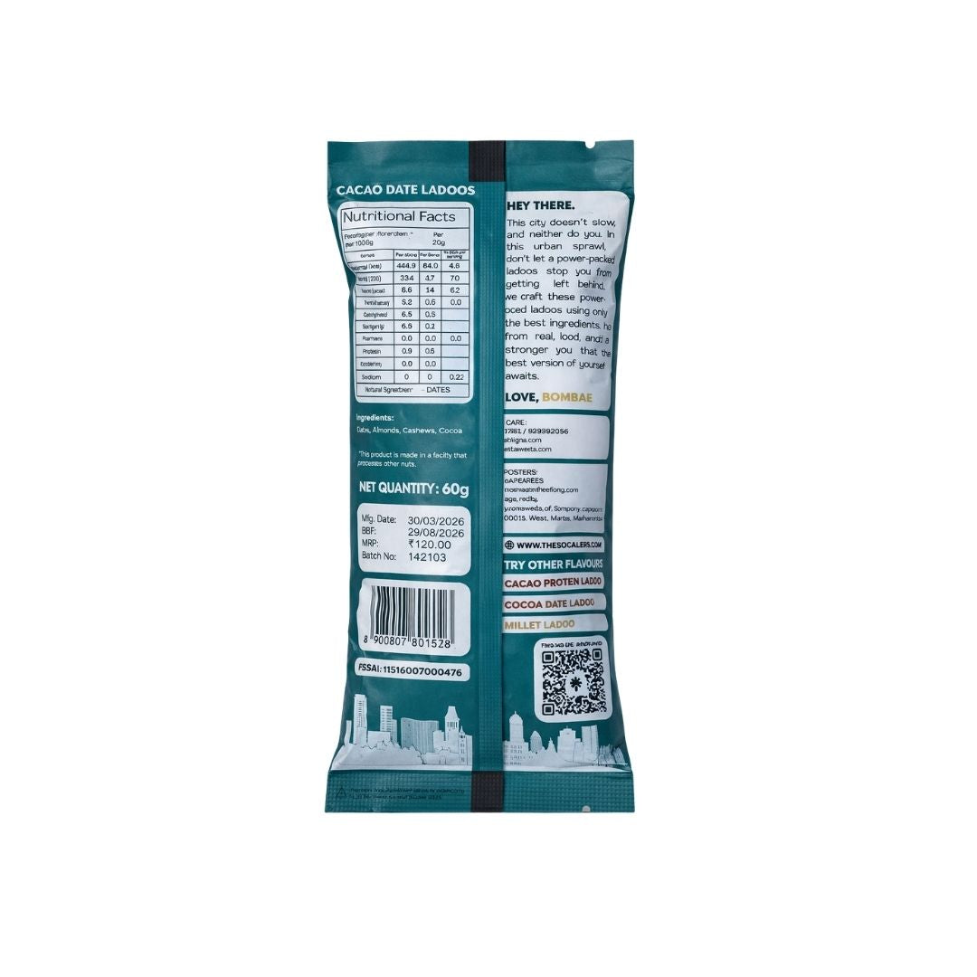Cacao Dates Ladoo Pouch