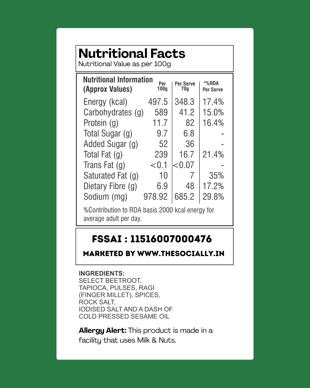 Gluten Free Crunchies