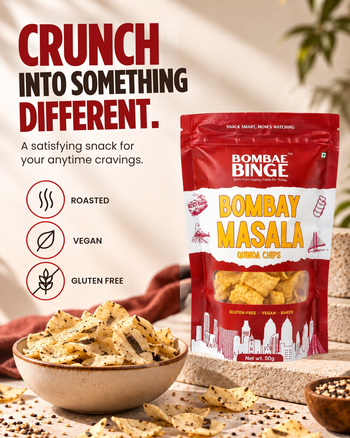Bombay Masala Quinoa Chips